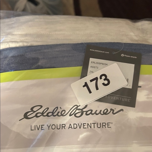 Eddie Bauer Blue and White Pants - Picture 1 of 13
